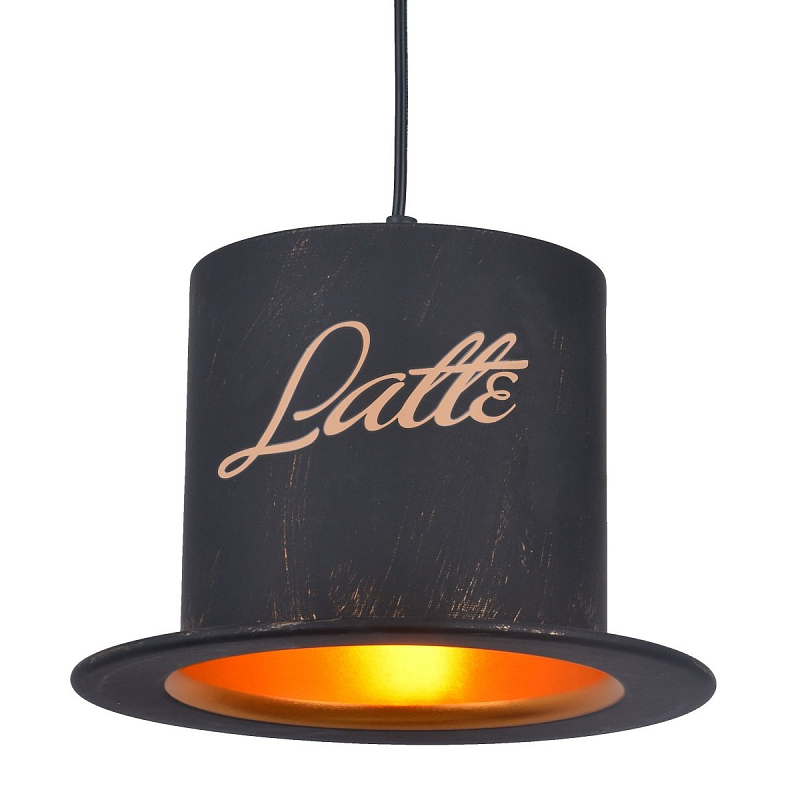   Pendant Lamp vintage Banker Bowler Hat LATTE I   -- | Loft Concept 