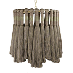 Подвесной светильник круглый плетеный с бахромой Braided Bundle of Ears варинант исполнения - 1 | Loft Concept в Ростове-на-Дону