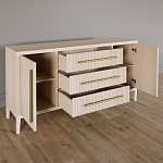 Буфет Primo с тремя ящиками и двумя фасадами Светлый дуб варинант исполнения - 3 | Loft Concept в Ростове-на-Дону