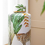 Ваза фарфоровая с ручной росписью Leopard Collection  варинант исполнения - 5 | Loft Concept в Ростове-на-Дону