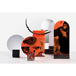 Настольное дизайнерское зеркало Poltronova Vanitas Nero Marquina Mirror and Photo Holder варинант исполнения - 4 | Loft Concept в Ростове-на-Дону