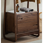 Вешалка деревянная с 2- мя ящиками Moon Walnut Furniture варинант исполнения - 7 | Loft Concept в Ростове-на-Дону