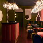 Обои ручная роспись Chez Nina by India Mahdavi Standard colourway on Perfect Green slub silk варинант исполнения - 1 | Loft Concept в Ростове-на-Дону