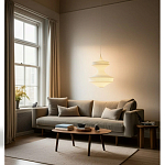 Подвесной вязаный белый светильник «Моника» варинант исполнения - 3 | Loft Concept в Ростове-на-Дону