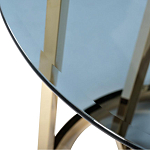 Столик журнальный золотой с темным стеклом Tastiness варинант исполнения - 1 | Loft Concept в Ростове-на-Дону