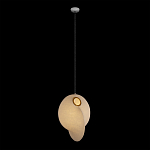 Подвесной светильник белый с фигурным тканевым плафоном White Whirlwinds варинант исполнения - 2 | Loft Concept в Ростове-на-Дону