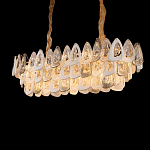 Люстра овальная с многослойными белыми и прозрачными подвесками Character Chandelier варинант исполнения - 5 | Loft Concept в Ростове-на-Дону