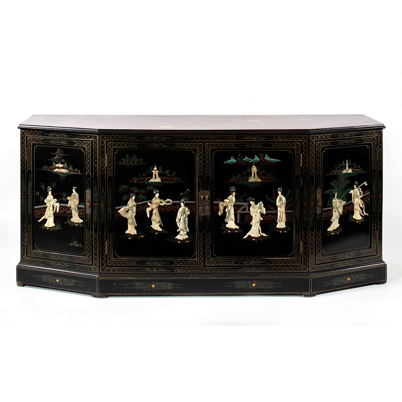 Комод в китайском стиле Chinese Black Chest of Drawers Нидерланды Мульти Черный Комод в китайском стиле Chinese Black Chest of Drawers Нидерланды Мульти Черный в Ростове-на-Дону | Loft Concept