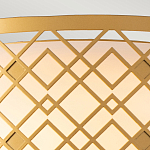 Потолочный светильник золотого цвета с каркасом в виде геометрических ромбов Elstead Lighting варинант исполнения - 5 | Loft Concept в Ростове-на-Дону
