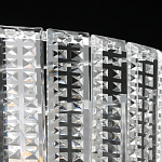 Люстра круглая на цепи цвета хром с прозрачными рельефными хрустальными пластинами Textured Glass Chandelier варинант исполнения - 8 | Loft Concept в Ростове-на-Дону