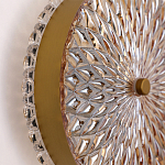 Бра с плафоном из рельефного стекла Peony Glass Bronze  варинант исполнения - 3 | Loft Concept в Ростове-на-Дону