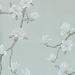 Обои ручная роспись Magnolia Canopy Original Colourway on Adam Grey dyed silk варинант исполнения - 1 | Loft Concept в Ростове-на-Дону