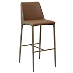 Стул барный с терракотовой обивкой из экокожи Spectacular High Chair варинант исполнения - 1 | Loft Concept в Ростове-на-Дону