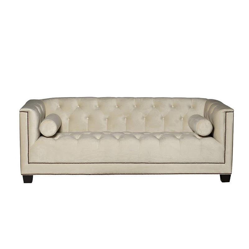  Modern Velvet Tuxedo Sofa ivory (   )  -- | Loft Concept 