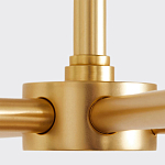 Люстра золотая с белыми тканевыми абажурами Coolness варинант исполнения - 3 | Loft Concept в Ростове-на-Дону