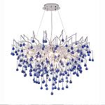 Люстра с синими стеклянными подвесками в форме капель FAIRYTREE Light варинант исполнения - 5 | Loft Concept в Ростове-на-Дону
