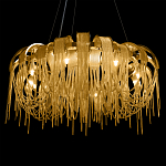 Люстра круглая подвесная с металлическими дугами и длинными цепочками 80 см Atlantis Chain варинант исполнения - 16 | Loft Concept в Ростове-на-Дону