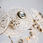 Люстра с декором из круглых рельефных пластин из хрусталя Decorative Glass Discs Chandelier 82 варинант исполнения - 3 | Loft Concept в Ростове-на-Дону