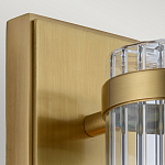 Бра вертикальное с рифленым стеклянным плафоном и прямоугольным основанием Quintiesse варинант исполнения - 2 | Loft Concept в Ростове-на-Дону