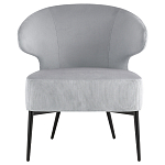 Современное мягкое кресло на металлических ножках Rakush Grey варинант исполнения - 2 | Loft Concept в Ростове-на-Дону