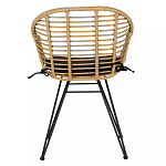Стул с ротанговым плетением Wicker Half Chair с подлокотниками варинант исполнения - 2 | Loft Concept в Ростове-на-Дону