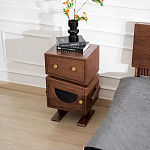 Тумбочка прикроватная с ящиком и дверцей Робот Robot Desk варинант исполнения - 3 | Loft Concept в Ростове-на-Дону