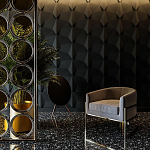 Гипсовая 3D Панель BATOID варинант исполнения - 1 | Loft Concept в Ростове-на-Дону