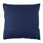 Подушка декоративная хлопковая синего цвета с абстрактным принтом Elysian Flow Azure варинант исполнения - 2 | Loft Concept в Ростове-на-Дону