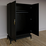 Платяной шкаф Elsa Dreams Black с 2-мя фасадами варинант исполнения - 1 | Loft Concept в Ростове-на-Дону