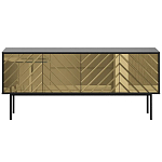 Длинная тумба с зеркальным декором Serena варинант исполнения - 10 | Loft Concept в Ростове-на-Дону