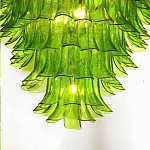 Люстра из семи ярусов зеленого стекла Independence варинант исполнения - 4 | Loft Concept в Ростове-на-Дону