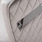 Стул серый велюровый со стеганной спинкой Focus on Convenience варинант исполнения - 2 | Loft Concept в Ростове-на-Дону