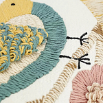 Чехол на подушку с кисточками и вышивкой птиц Ethnic mix Birds Rect варинант исполнения - 3 | Loft Concept в Ростове-на-Дону