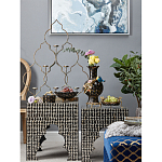 Блюдо черного цвета из фрафора на бронзовых ножках Eden Garden porcelain and bronze варинант исполнения - 6 | Loft Concept в Ростове-на-Дону