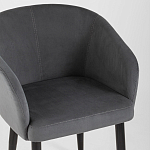 Мягкое кресло на металлических ножках Shaggy Dark Grey варинант исполнения - 5 | Loft Concept в Ростове-на-Дону