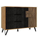 Комод с 3-мя ящиками и дверцей Stone Effect варинант исполнения - 1 | Loft Concept в Ростове-на-Дону