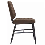 Стул с темно-коричневой обивкой из экокожи Benderson варинант исполнения - 2 | Loft Concept в Ростове-на-Дону