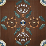 Плитка с узором Васильки 2 варинант исполнения - 1 | Loft Concept в Ростове-на-Дону