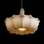 Подвесной светильник с белым фигурным абажуром и мягкими волнистыми краями Cloud Motion  варинант исполнения - 12 | Loft Concept в Ростове-на-Дону