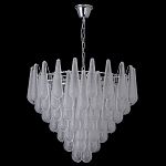 Люстра с подвесками из рифленного стекла в форме капель Textured Glass Chandelier варинант исполнения - 6 | Loft Concept в Ростове-на-Дону
