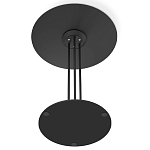 Стол журнальный круглый с бежевой столешницей из стекла Beige Marble варинант исполнения - 5 | Loft Concept в Ростове-на-Дону