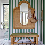 Скамья из ротанга с подушкой Mattia Rattan Bench варинант исполнения - 6 | Loft Concept в Ростове-на-Дону