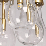 Люстра с 7-ю прозрачными плафонами из стекла в форме капли Lucid Rain  варинант исполнения - 10 | Loft Concept в Ростове-на-Дону