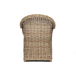 Кресло из ротанга с подушкой Nest бежево-серое варинант исполнения - 4 | Loft Concept в Ростове-на-Дону