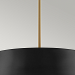 Подвесной светильник с конусовидным металлическим абажуром черного цвета Kichler варинант исполнения - 14 | Loft Concept в Ростове-на-Дону