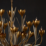 Люстра золотого цвета в виде цветков крокуса Hanging Flowers варинант исполнения - 2 | Loft Concept в Ростове-на-Дону