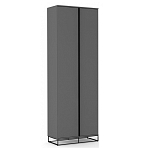 Двухдверный шкаф цвета графит Strict Lines варинант исполнения - 1 | Loft Concept в Ростове-на-Дону