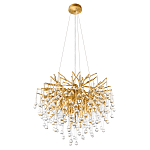 Люстра подвесная с прозрачными стеклянными подвесками в форме капель Диаметр 60 см Droplet Chandelier варинант исполнения - 4 | Loft Concept в Ростове-на-Дону