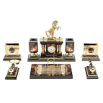 Настольный письменный набор из яшмы и долерита с декором в виде коня Manager Organizer варинант исполнения - 1 | Loft Concept в Ростове-на-Дону