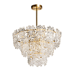 Люстра многоярусная с объемными прозрачными цветами Hanging Flowers варинант исполнения - 2 | Loft Concept в Ростове-на-Дону